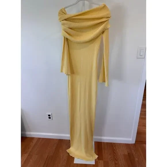 NEW Ser O Ya Galleria Rib Knit Maxi Dress Butter Yellow XL Dresses NEW Ser O Ya Galleria Rib Knit Maxi Dress Butter Yellow XL Dresses